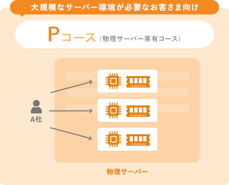 大規模なサーバー環境が必要なお客さま向け Pコース