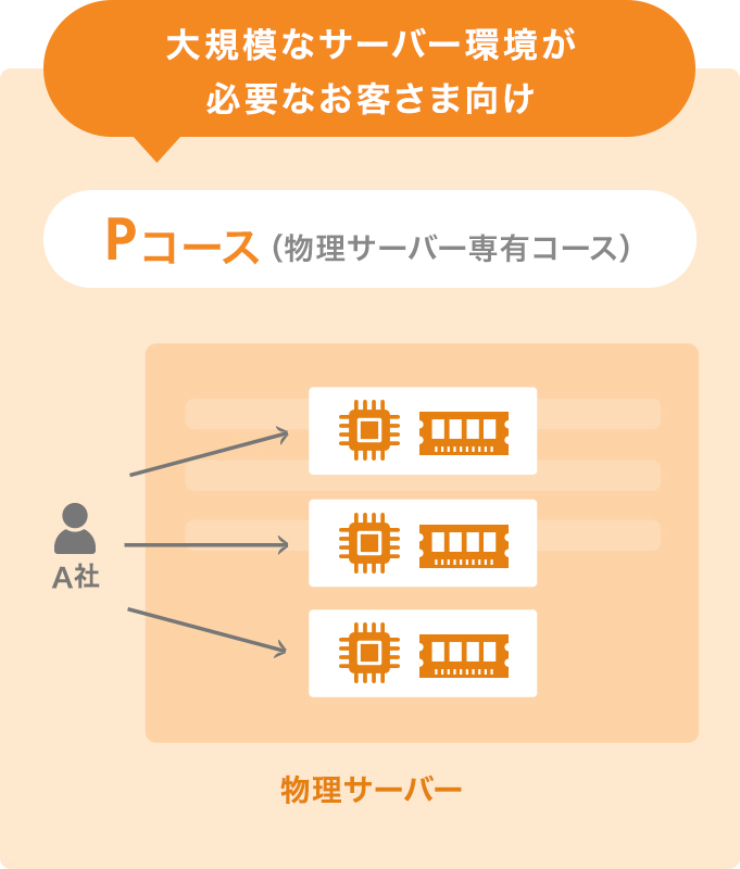 大規模なサーバー環境が必要なお客さま向け Pコース