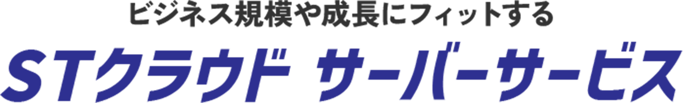 ビジネス規模や成長にフィットする STクラウド サーバーサービス